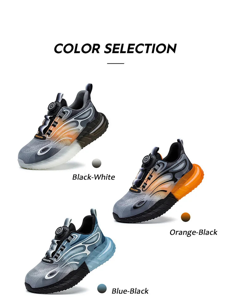 Rotating Buckle for Safety Shoes Men's Work